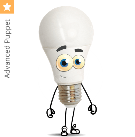 Light Bulb Character Animator Puppet